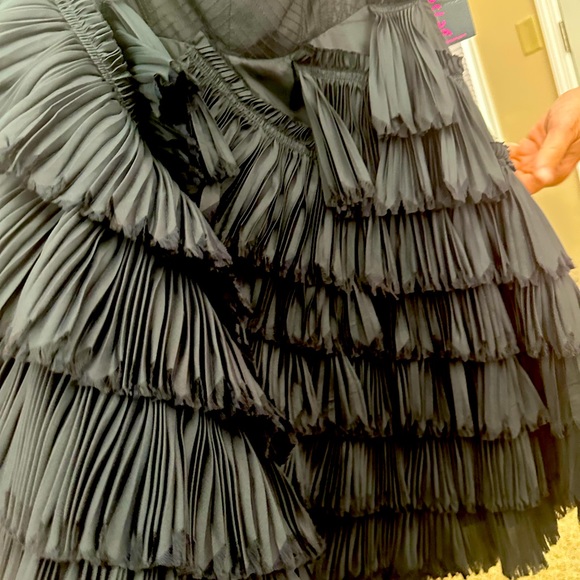 Betsey Johnson - Black Strapless Corset Cocktail Dress sz 6 - Picture 3 of 14